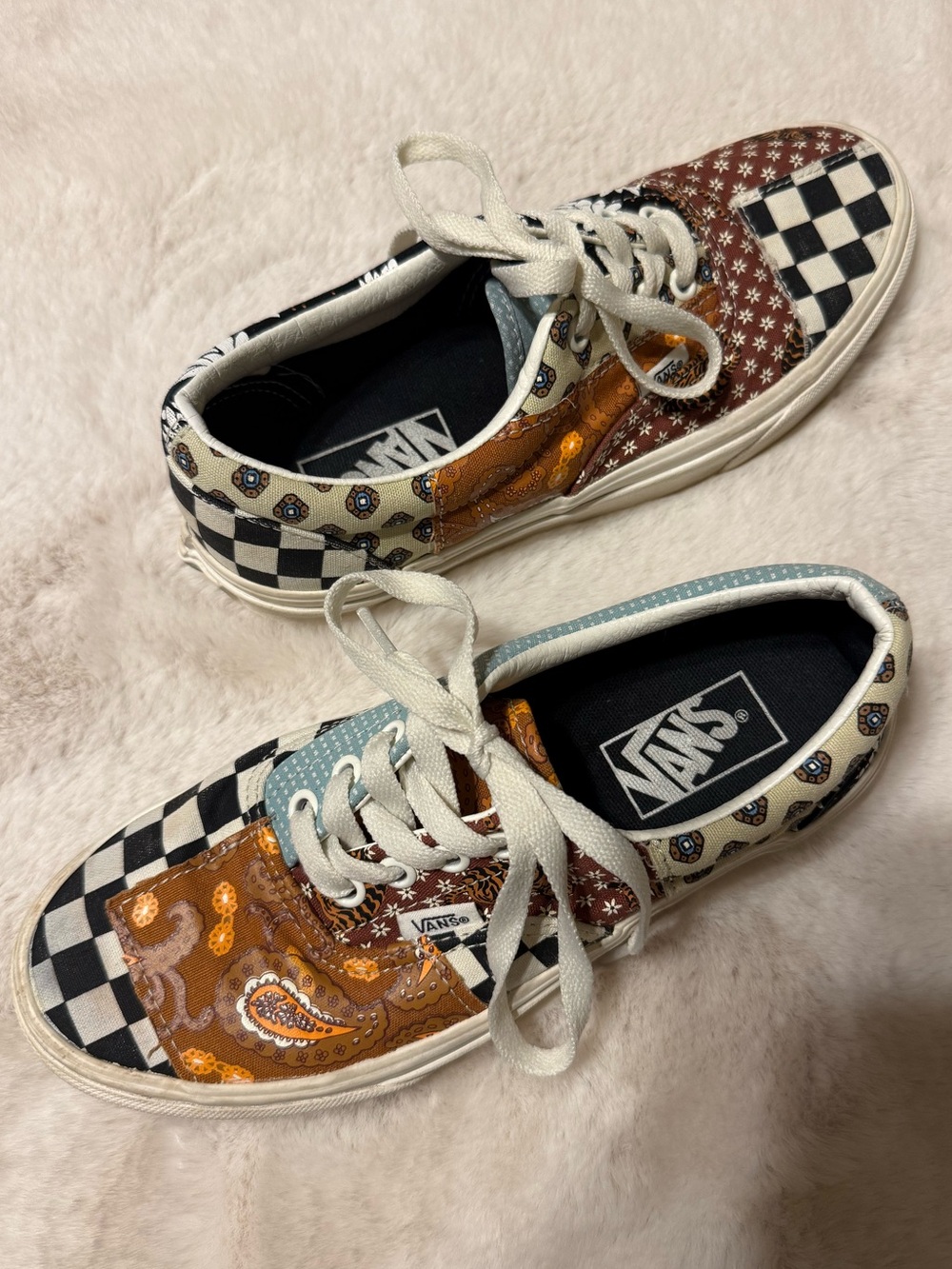 Vans Patchwork Checkerboard Low-Top Sneakers - Multicolor